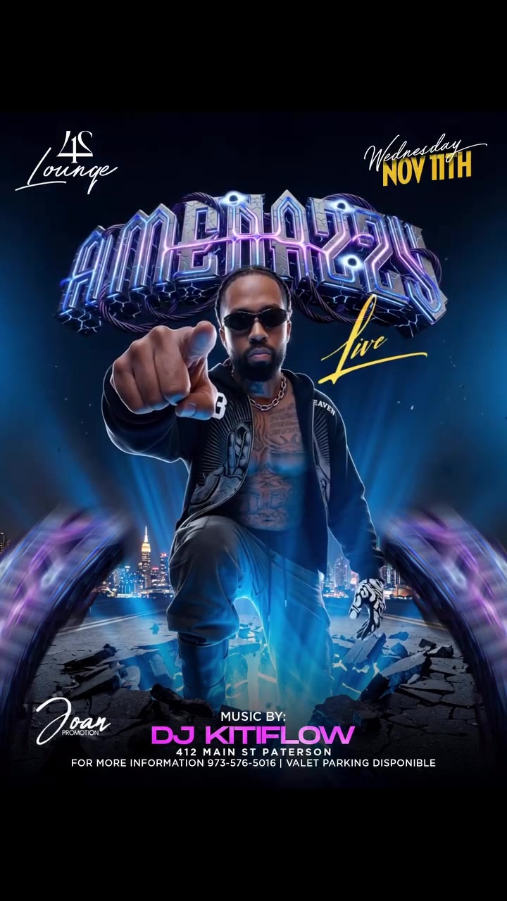 Amenazzy at 412 Lounge, November 11, 2026 event flyer