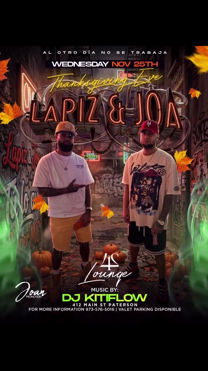 Lápiz Consciente & Joa at 412 Lounge, November 25, 2026 event flyer
